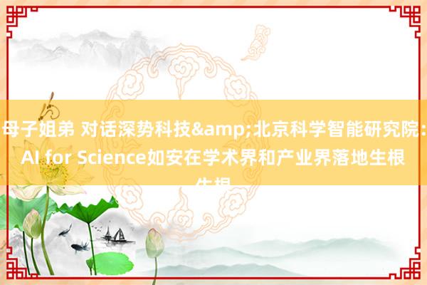母子姐弟 对话深势科技&北京科学智能研究院：AI for Science如安在学术界和产业界落地生根